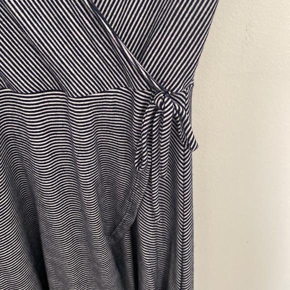 Navy & White Stripe wrap-style dress by Rolla Coster - size medium - Picture 2 of 6